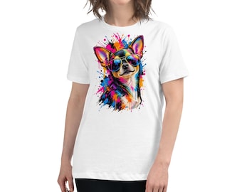 T-shirt relaxed fit donna chihuahua comoda e morbida