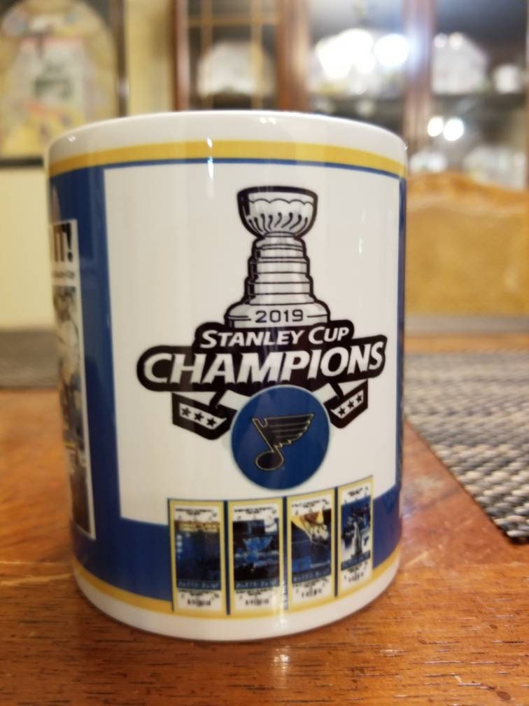 St. Louis Blues 2019 Stanley Cup Champions 16oz. Sublimated Pint Glass