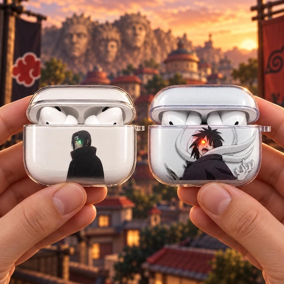 Naruto AirPods Case, Anime Character Cover for AirPods 1 2 3 4 Pro