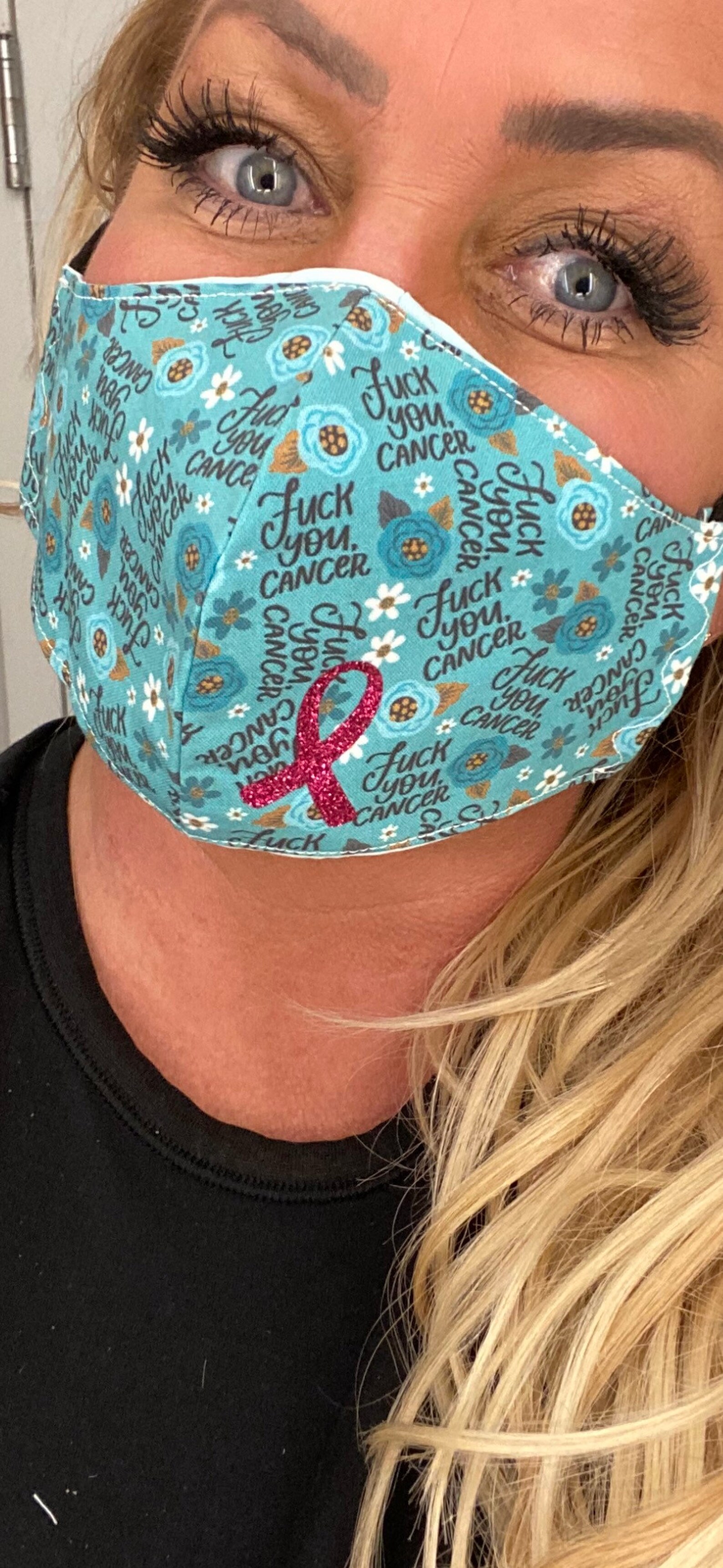 F U cancer mask Etsy