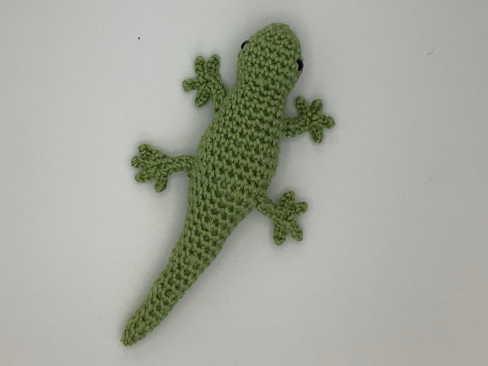 Crocheted gecko Etsy