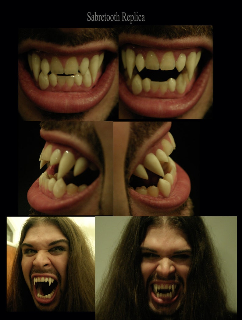 Sabretooth xmen Replica Fangs custom Made From Scratch Etsy
