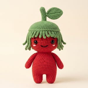 Pip the Sprout Amigurumi Crochet Pattern | Low-Sew Plant Doll (PDF)