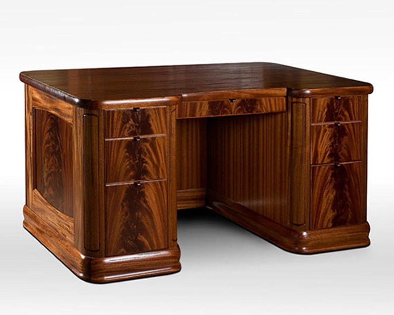 Desk African Mahogany 36 x 72 x 30h Etsy