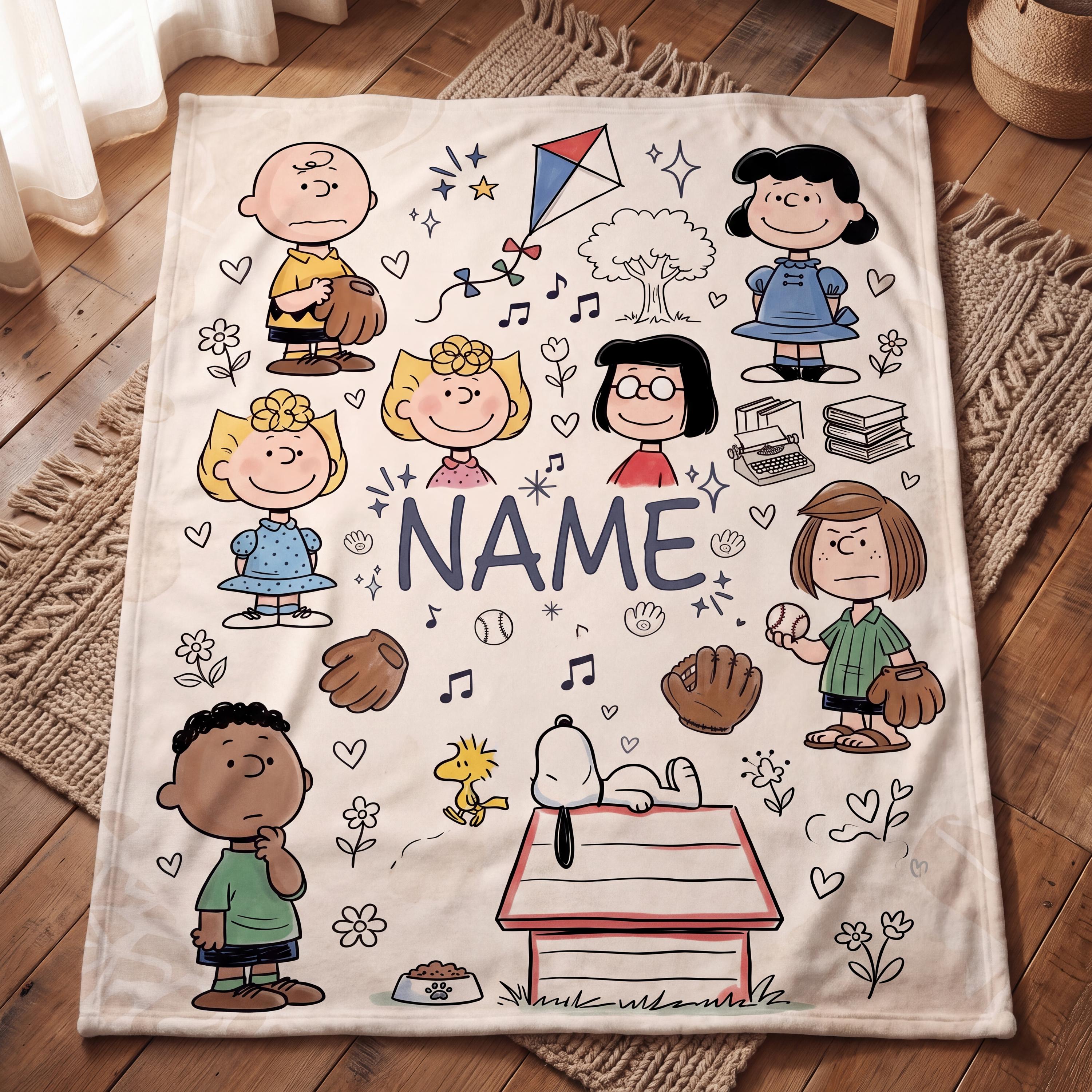Vintage Snoopy Bedspread - Etsy
