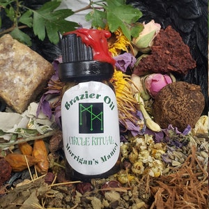 Circle Ritual spell Oil 10 ml -- SPELL OIL, Incense Oil, Circle Casting, Ritual Herbs, Ceremonial Magics -- hand blended & witch crafted