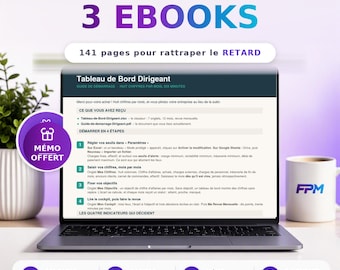 Pakket van 3 financiële boeken (pdf, Frans), Excel, bedrijfsoprichting en sparen, 141 geïllustreerde pagina's en gratis memo.