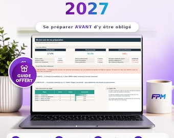 Elektronische factuur 2027 in Excel, voorbereidingschecklist, klantgegevens met SIREN-nummer en platformvergelijking
