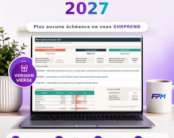 Financieel planner 2027 in Excel: bijhouden van jaarlijkse deadlines, maandelijkse voorzieningen en spaardoelen.
