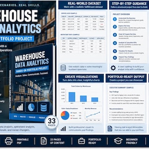 Warehouse Data Analytics Portfolio Project | SQL & Python Practice | Data Analyst Hands-On Project | Digital Download