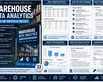 Warehouse Data Analytics Portfolio Project | SQL & Python Practice | Data Analyst Hands-On Project | Digital Download