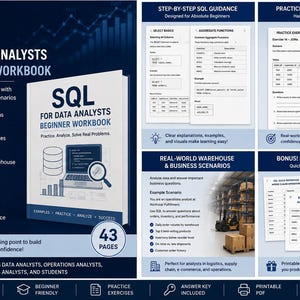 Complete Data Analyst Toolkit | SQL Python Pandas Workbooks + Portfolio Project | Beginner Data Analytics Bundle image 2