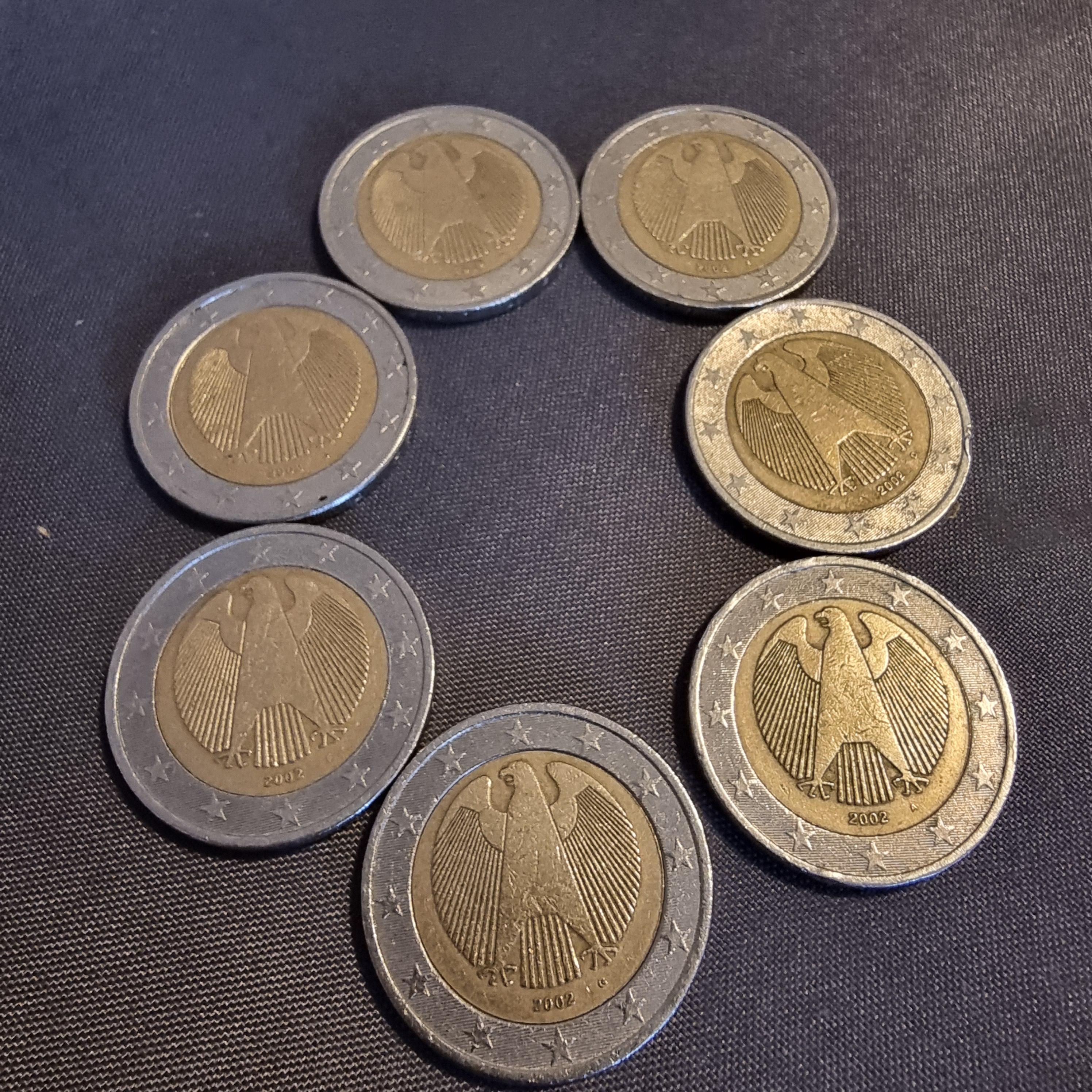 フランス 2ユーロ硬貨 2枚セット 2 ユーロ硬貨フランス共和国 2002