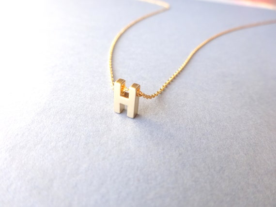 H Initial Necklace Cursive h Initial Gold Pendant Personalized Initial Gold  Pendant for Women / Gift for Her / for Mom / for Wife / - Etsy Hong Kong