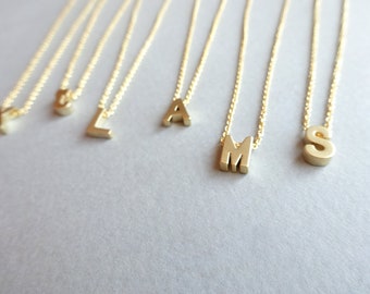 Initial Necklace, Custom Initial Necklace, Letter Necklace, Personalized Gift For Her, Initial Jewelry, Personalized Gold Letter Necklace