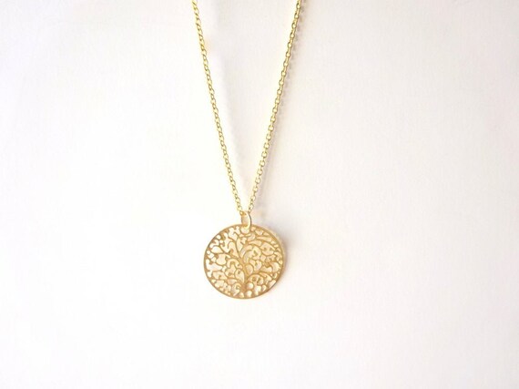 Tree of Life Necklace Dainty Gold Necklace Tree of Life Jewelry