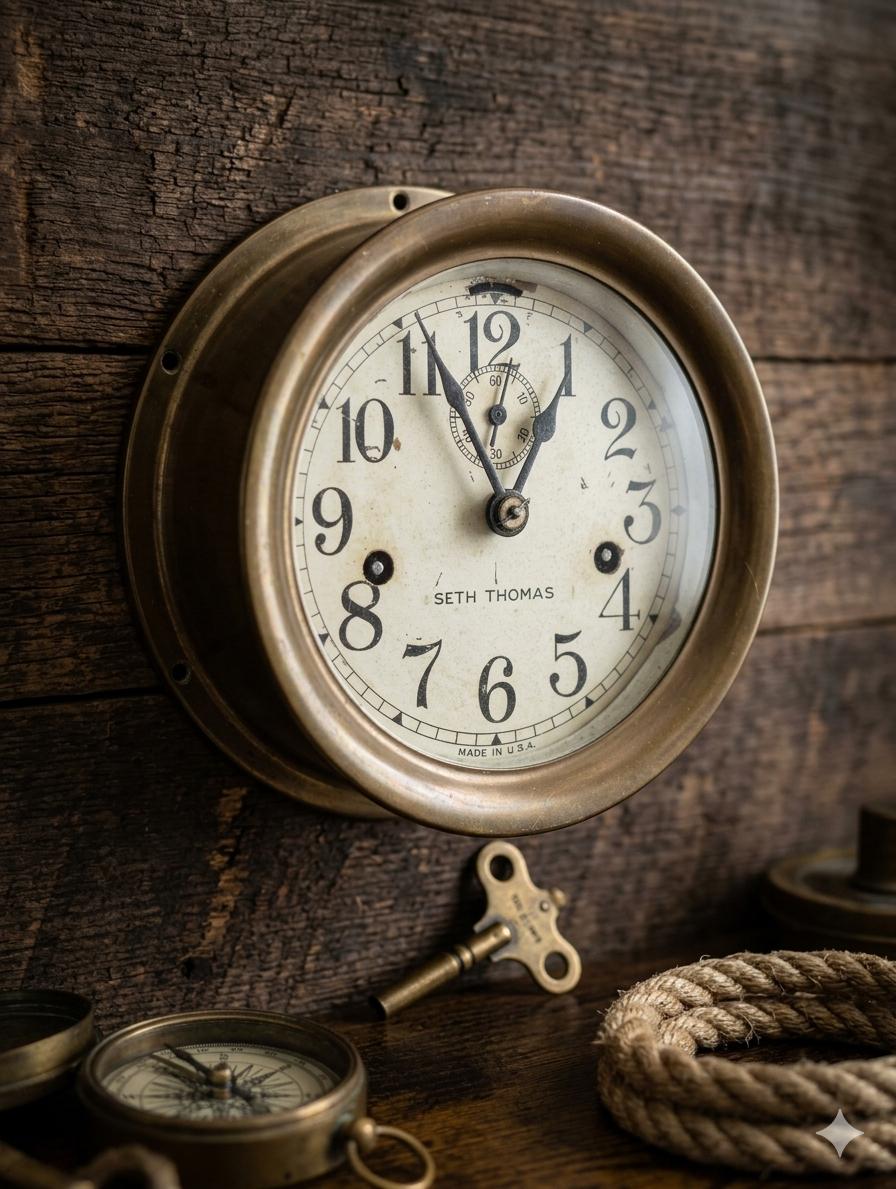 Seth Thomas Ship Clock - Etsy