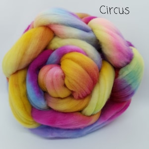 Wool Roving- Circus