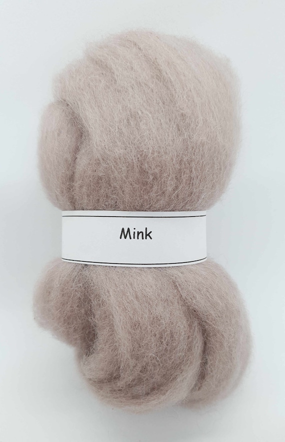 Critter Fibre Mink Carded Corriedale Sliver Etsy Australia