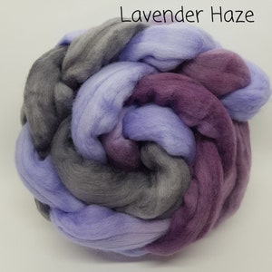 Wool Roving- Lavender Haze