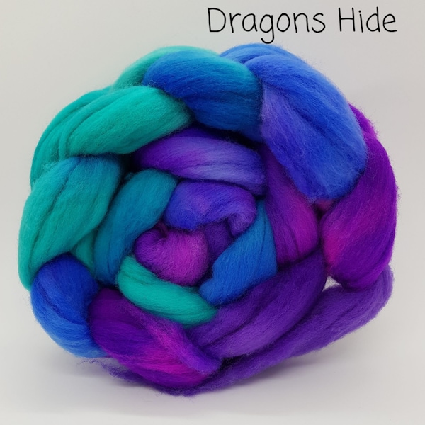 Wool Roving- Dragon's Hide