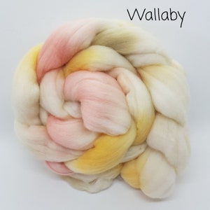 Wool Roving- Freckle Wallaby