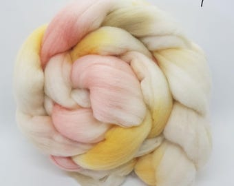 Merino Wool Roving- Freckle Wallaby