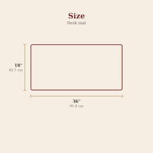 Mahjong Desk Mat, XL Mouse Pad 36x18 in, Bamboo Tile Pattern image 3