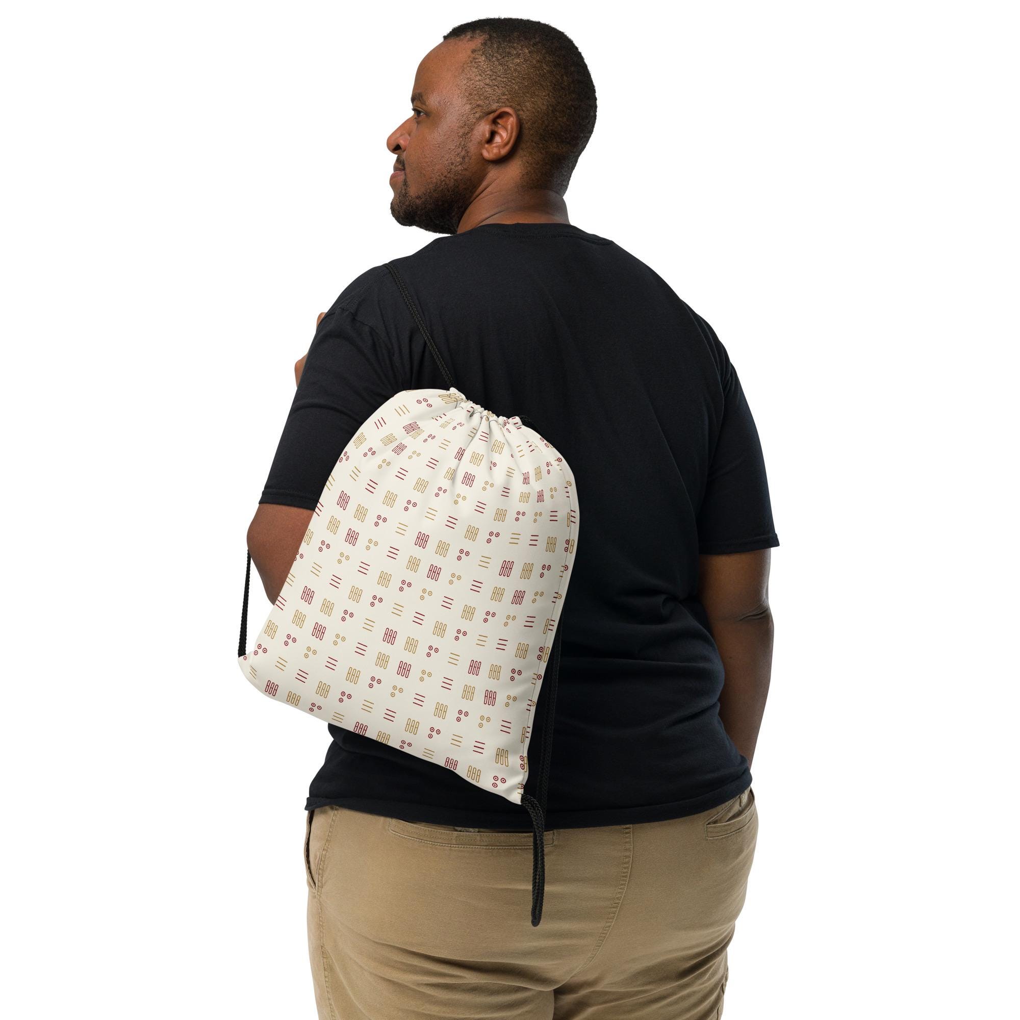 Mahjong Drawstring Pouch
