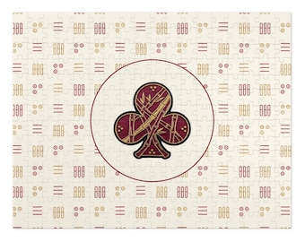 Rompecabezas de Mahjong en lata, 252 piezas, diseño de fichas de bambú.
