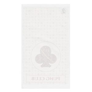 Mahjong hand towel with bamboo tile pattern and Pung Club emblem