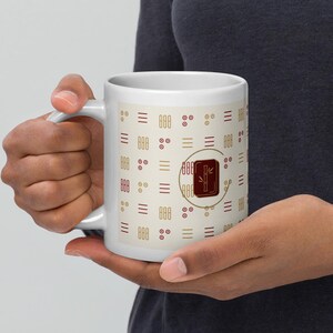 Mahjong Mug | Bamboo Tile Pattern Ceramic Coffee Mug | Pung Club