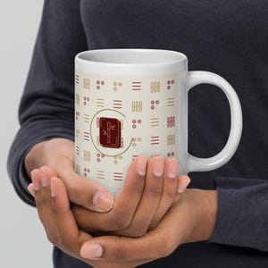 Mahjong Mug | Bamboo Tile Pattern Ceramic Coffee Mug | Pung Club