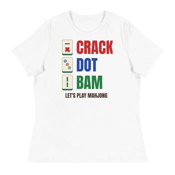 Crack Dot Bam Womens Mahjong Shirt