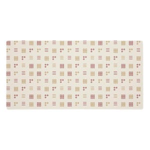 Mahjong Desk Mat, XL Mouse Pad 36x18 in, Bamboo Tile Pattern image 1