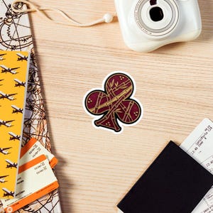 Mahjong bamboo club die-cut fridge magnet