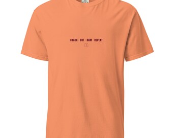 Crack Dot Bam Repeat T-Shirt Terracotta Ivory | Pung Club Mahjong Streetwear