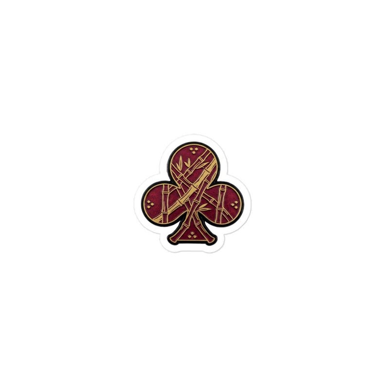 Pung Club Bamboo Emblem Sticker | Mahjong Streetwear