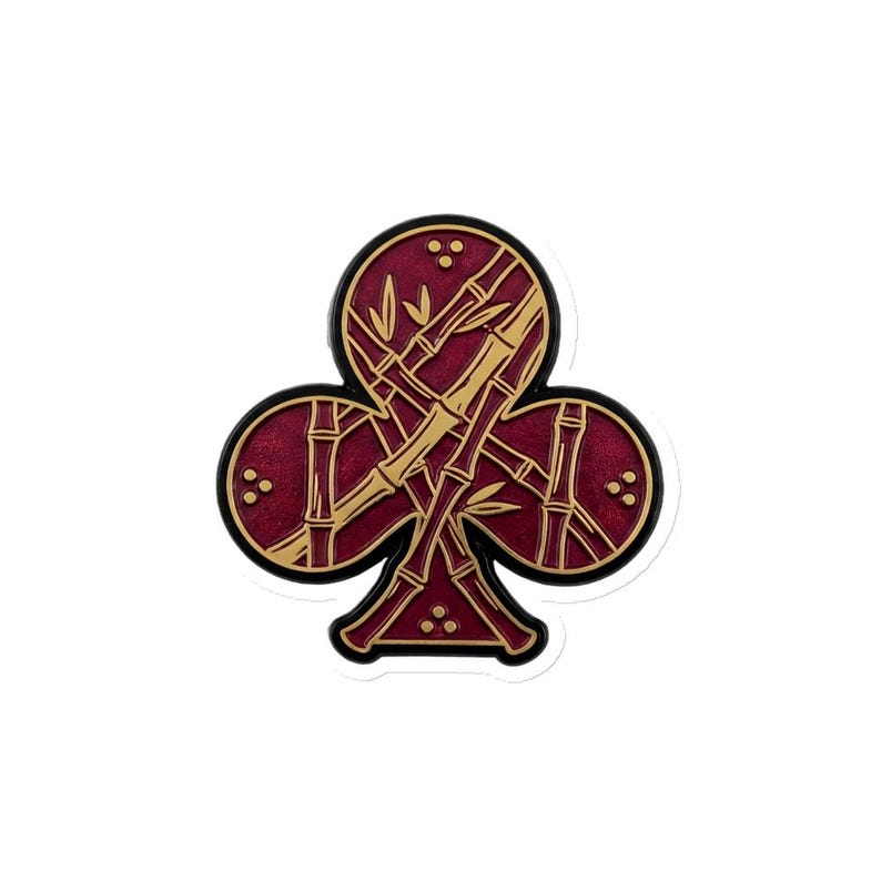 Mahjong bamboo club die-cut fridge magnet