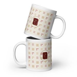 Mahjong Mug | Bamboo Tile Pattern Ceramic Coffee Mug | Pung Club