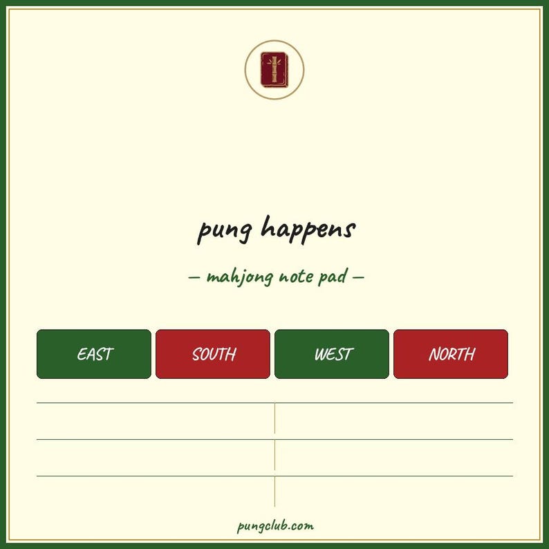 Mahjong Sticky Notes, Bamboo Tile Post-it Pad afbeelding 2