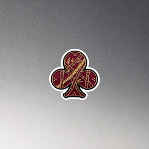 Mahjong bamboo club die-cut fridge magnet