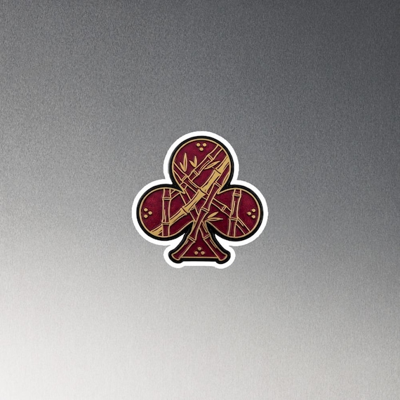 Mahjong Bamboo Club Die-Cut Fridge Magnet