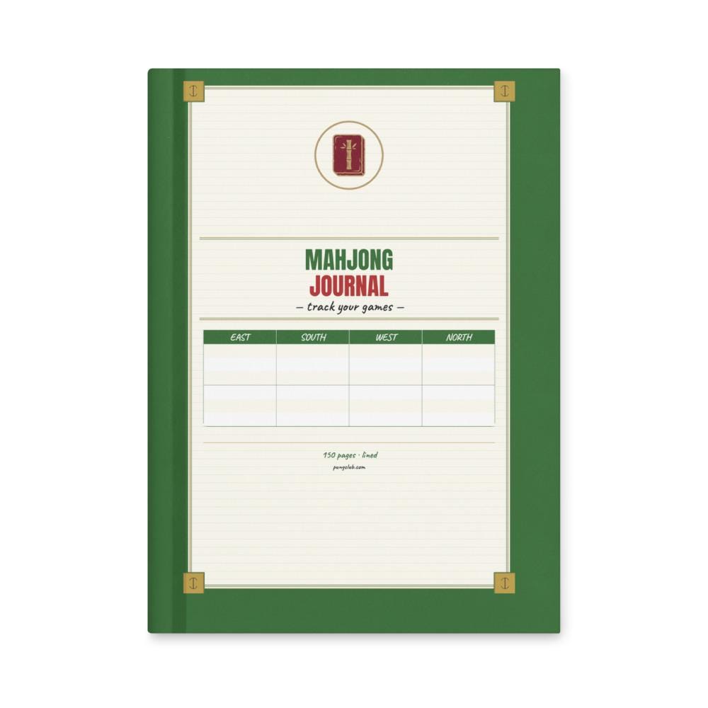 Mahjong Hardcover Journal with Bamboo Tile Cover