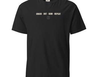 Crack Dot Bam Repeat T-Shirt Schwarz Espresso | Pung Club Mahjong Streetwear