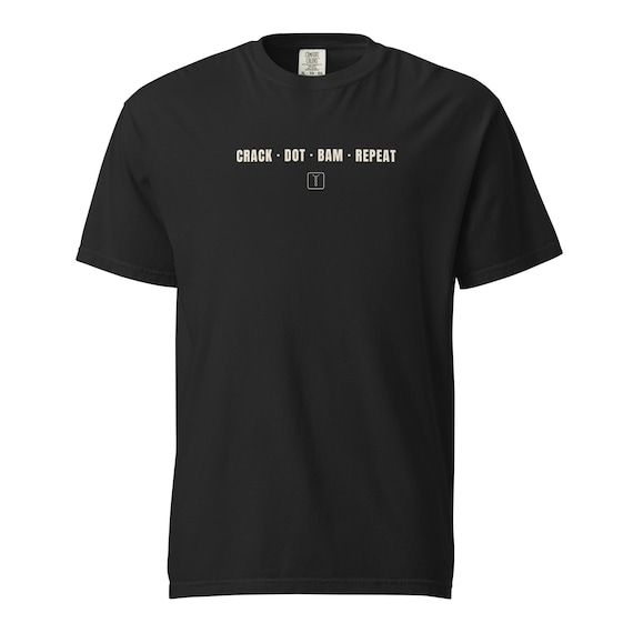 Crack Dot Bam Repeat T-Shirt Black Espresso