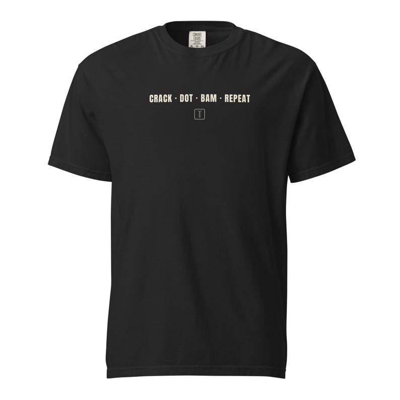 Crack Dot Bam Repeat T-Shirt Black Espresso | Pung Club Mahjong Streetwear