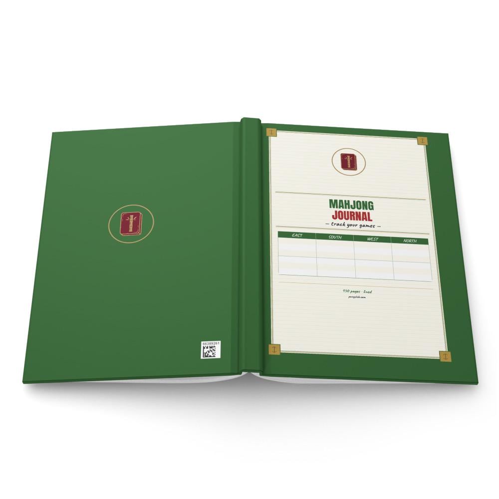 Mahjong Hardcover Journal with Bamboo Tile Cover
