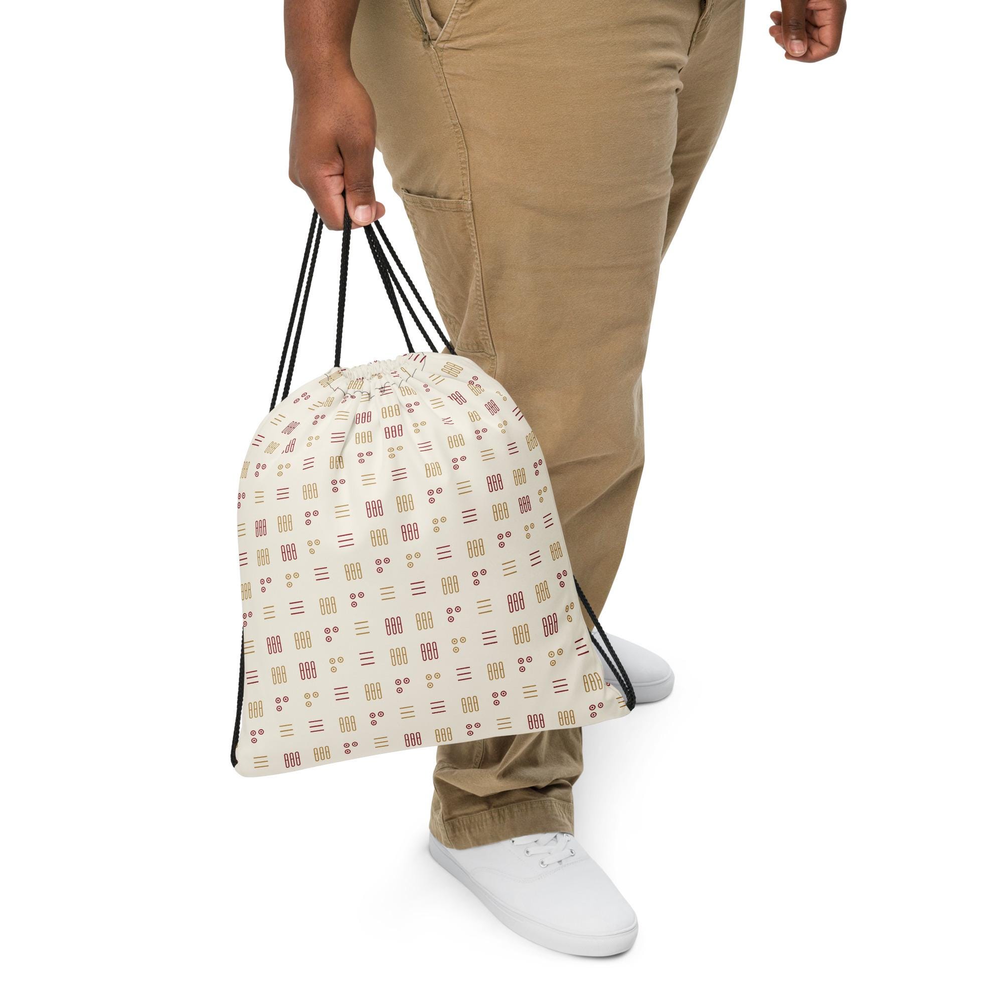 Mahjong Drawstring Pouch