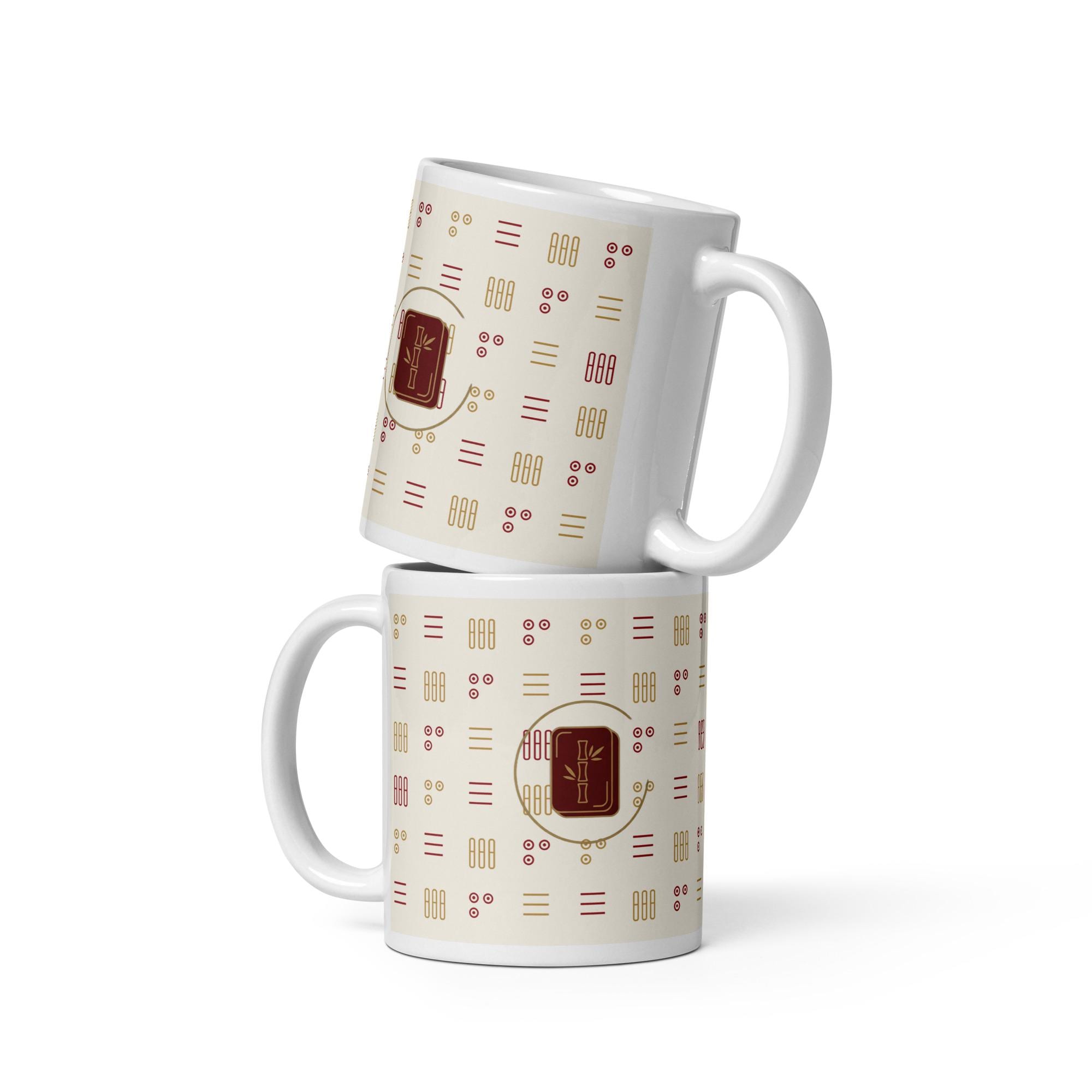 Mahjong Bamboo Tile Ceramic Coffee Mug
